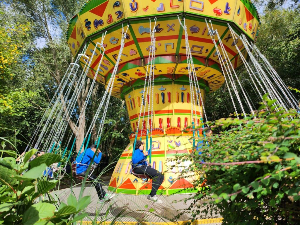Kids on merri-go-round